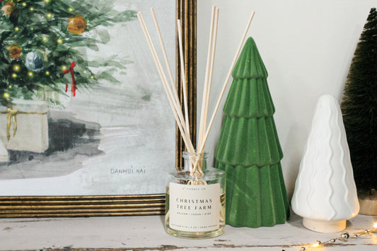 Christmas Tree Farm Reed Diffuser - Balsam, Cedar, Pine Scent