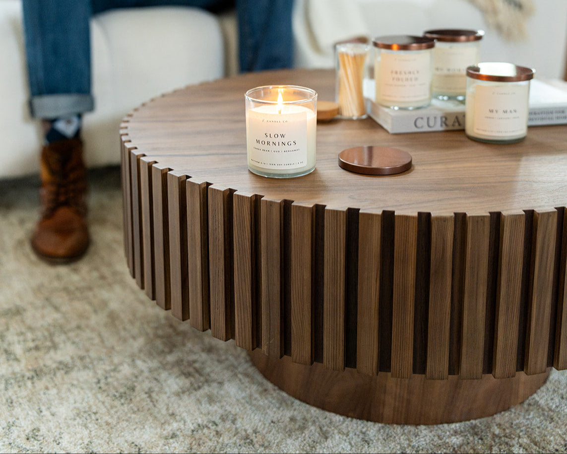 Slow Mornings Candle - Tonka Bean, Oud, Bergamot 6